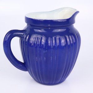 1940s Hazel Atlas Gay Rainbow Platonite Blue Small